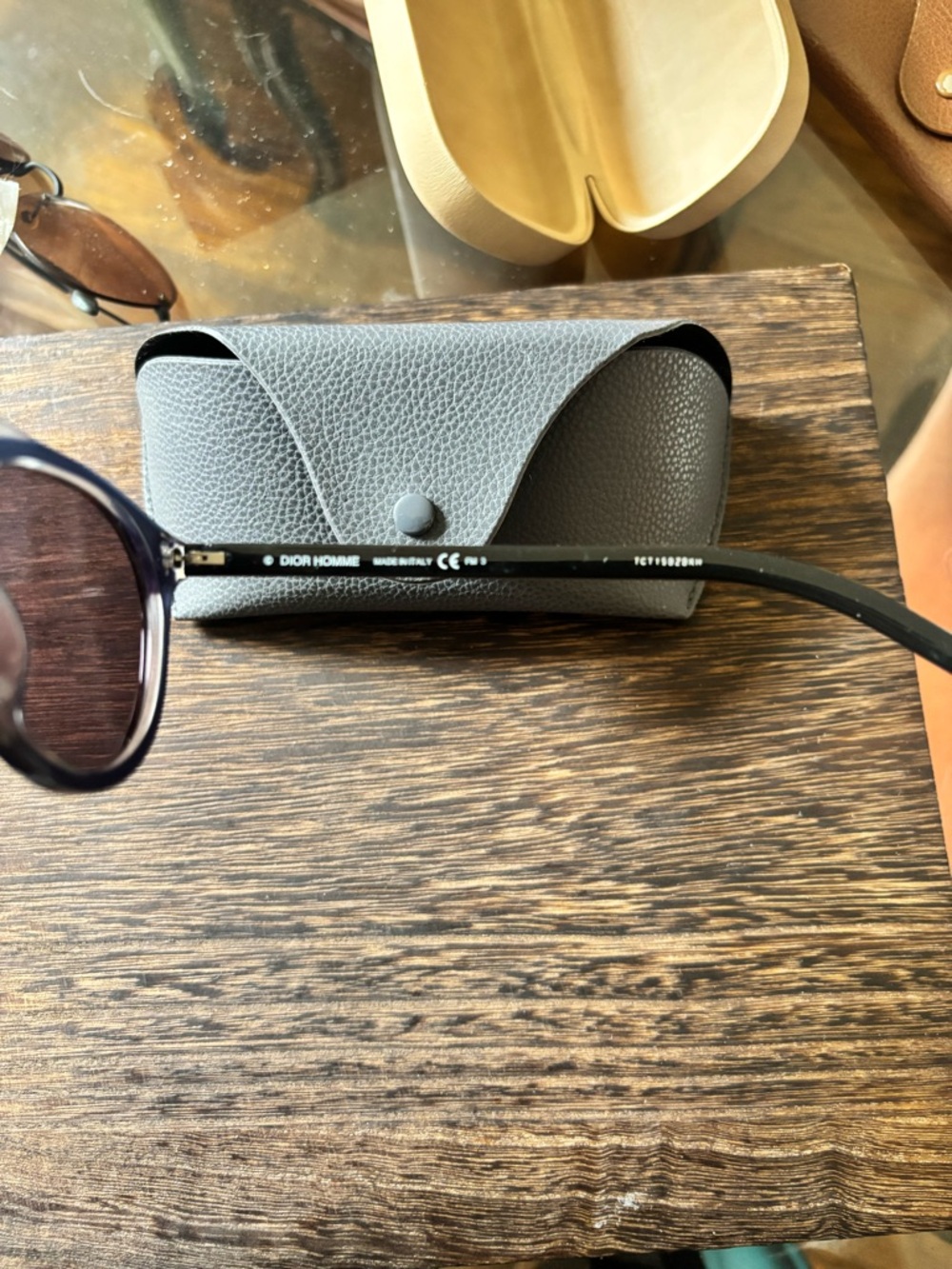 Dior Black Sunglasses with Blue Lenses - Picture 6 of 6